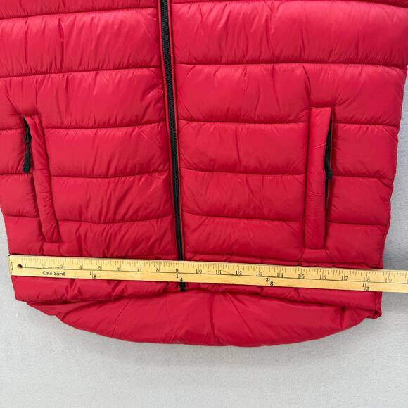 Zyia Active Puffer Vest Women's S Red White Black Hooded Outdoor Athleisure EUC - Picture 13 of 13